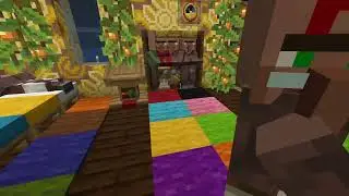 My villagers scared by the new house decorations