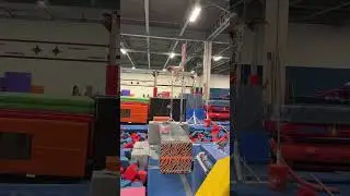 Time for a bar dismount upgrade #gymnast #gymnasticslife #level6gymnast #flip 😀