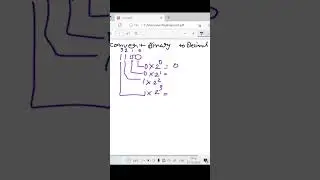 convert binary to decimal #saral_programming #python #python_programming #java #coding #shorts