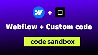 How to add custom code to Webflow using CodeSandbox - Bangla
