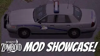 Fully Armored '99 Ford Crown Victoria Police Vehicle Mod Showcase for Project Zomboid