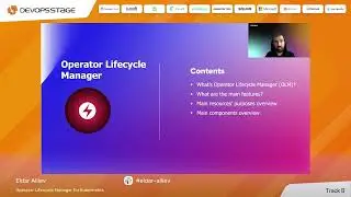 Eldar Aliiev |  Operator Lifecycle Manager for Kubernetes