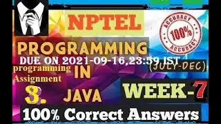 Programming in Java | NPTEL | Week 7 | Programming Assignment 3 Solution | July2021