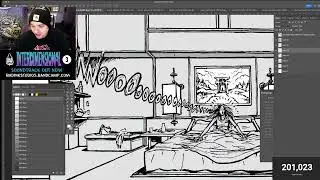 LIVE Comic Coloring Jan 7th, 2024 - Let's go grayscale and get weird!