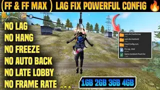 Free Fire Lag Fix 1Gb Ram Config | Free Fire Max Lag Problem |  FF Autoback Fix  | High Ping Problem