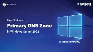 How To Create Primary DNS Zone in Windows Server 2022 | Primary DNS Zone | - NTP Academia
