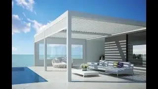 Pergola Camargue Atasata de casa.