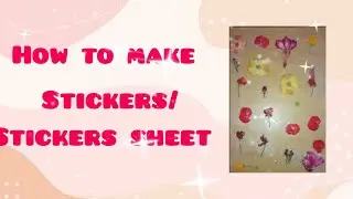 how to make sticker/sticker sheet#art#stickers