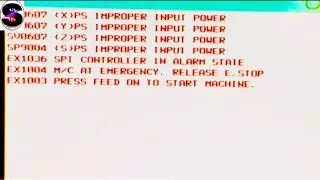 servo motor alarm in vmc machine // ALARM SV0607 // EX1036 EX 1004 EX1005 VMC ALARM