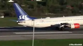 Corendon Airlines B737-8Q8(WL) landing @ Kristiansand, Kjevik