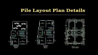 Pile Layout Plan Details in AutoCAD