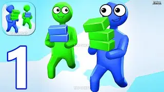 Stack and Shoot - Gameplay Walkthrough Part 1 Stickman Stack io Race - Android Gameplay