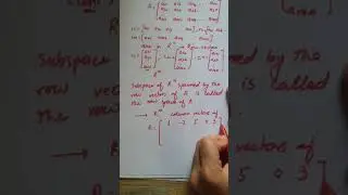 How to find the Row Spaces and Column Spaces of a Matrix ? 