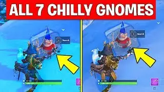 Search Chilly Gnomes - ALL 7 LOCATIONS WEEK 6 CHALLENGES FORTNITE SEASON 7