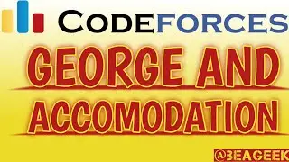 George and Accommodation codeforces solution in c @ BE A GEEK  | Hindi | | Algorithm | | 467A |