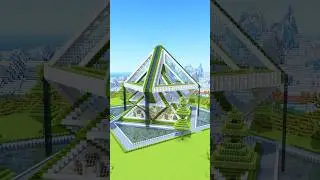 Crazy survival pyramid base in Minecraft