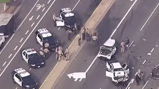 Stolen vehicle crashes during pursuit in East LA