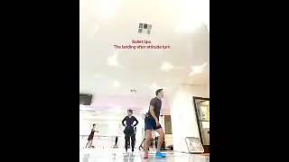 Ballet tips for the landing after attitude turn