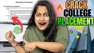 Placement😳Only Sheet to get 7-9LPA JOB in COLLEGE PLACEMENTS in 30Days🔥🔴