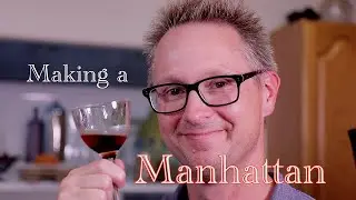 Making a Manhattan Cocktail - and Bacon Wrapped Dates!