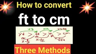 Convert Foot to Centimetre(ft to cm)-Formula,Conversion Factor||How to convert feet to centimeters
