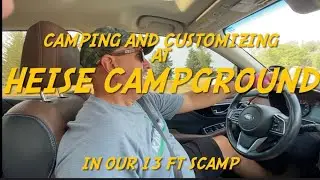 We add some customizations to our Scamp while camping at Heise Campground, Idaho.