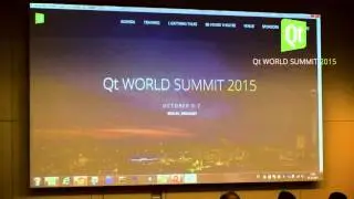 QtWS15- QtWebEngine – Taming the beast, Kai Köhne, The Qt Company