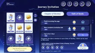 Genshin Luna I Web Event (Journey Invitation) Free Primogems