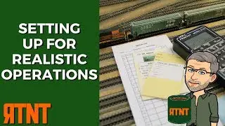Realistic Model Railroad Operations Setup