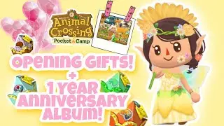 Opening Gifts + 1 Year Anniversary Album! 📸 🎁 | Animal Crossing Pocket Camp