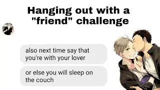 [Haikyyu Texts] TOPS Challenge hanging out with a 