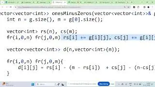 Leetcode 2482. Difference Between Ones and Zeros in Row and Column | lc daily problem 14-12-23