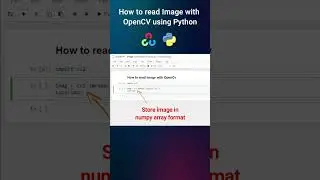 Read image with OpenCV using Python 