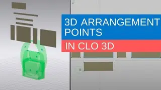 3D Arrangement points for Bag around a 3D avatar - CLO3D Beginner Course