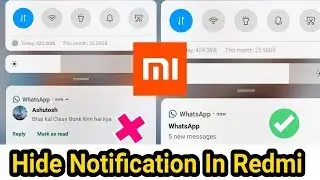 How To Hide WhatsApp Message Preview In Notification Bar | Hide Notification Content In Redmi