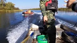 Тест лодочных моторов: Длинный Хвост- 21 л.с. и Водомёт- 25 л.с.