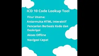 ICD10 Code Lookup Tool #html #dataTables #index #offline
