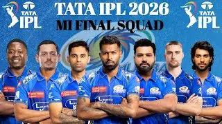 MI Full Squad IPL 2026 💙 | Mumbai Indians Official Team After Auction | MI Final Squad IPL 2026 🔥