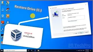 Install Windows 10 on VirtualBox and Make system Restore Point