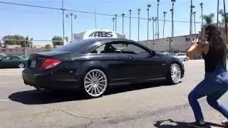 MERCEDES BENZ CL 63 AMG GETTING NEW SPORZA 22 INCH RIMS INSTALLED! WHEEL DEALS!