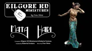 Kilgore HD Miniatures KGF013 Mata Hari 120mm resin figure