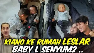 PLAYING AT AUNTY LESTY'S HOUSE WITH OM RIZKY. THIS IS THE FIRST TIME KIANO MEETS BABY L.