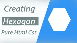 Creating a Hexagon with CSS | CSS Shape Hexagon | CSS tutorial||Pure Html Css