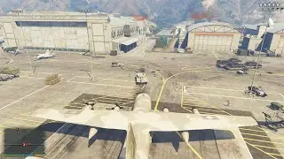 GTA V - Michael Military Base Massacre + 5 Star Wanted Level Part-27