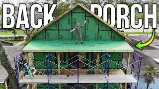 Building a Simple Covered Back Porch for the Dream Garage