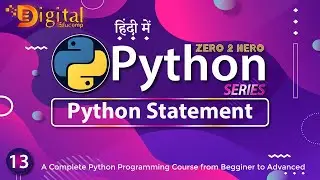 13- Python Statement | Python Tutorial in Hindi