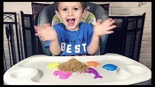 Learn COLORS with Kinetic SAND | BABY Makes SURPRISE | Nursery Rhymes and Children Songs!