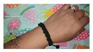 How to make black thread bracelet || kala dhaga design ⚫