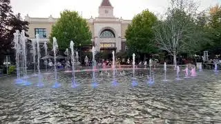 The fountains at the village