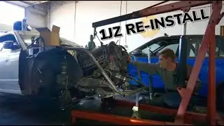 More Skids s13 engine install and more